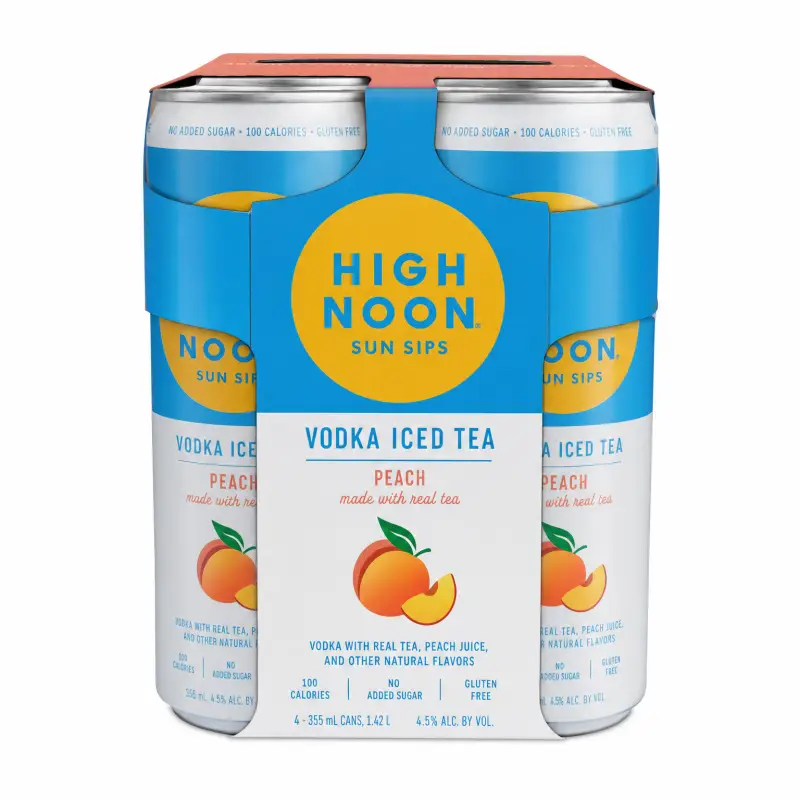 High Noon Tea Peach 4pk 355ml Cans