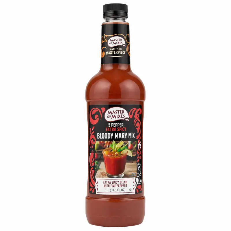 Master of Mixes 5 Pepper Extra Spicy Bloody Mary Mix 1L