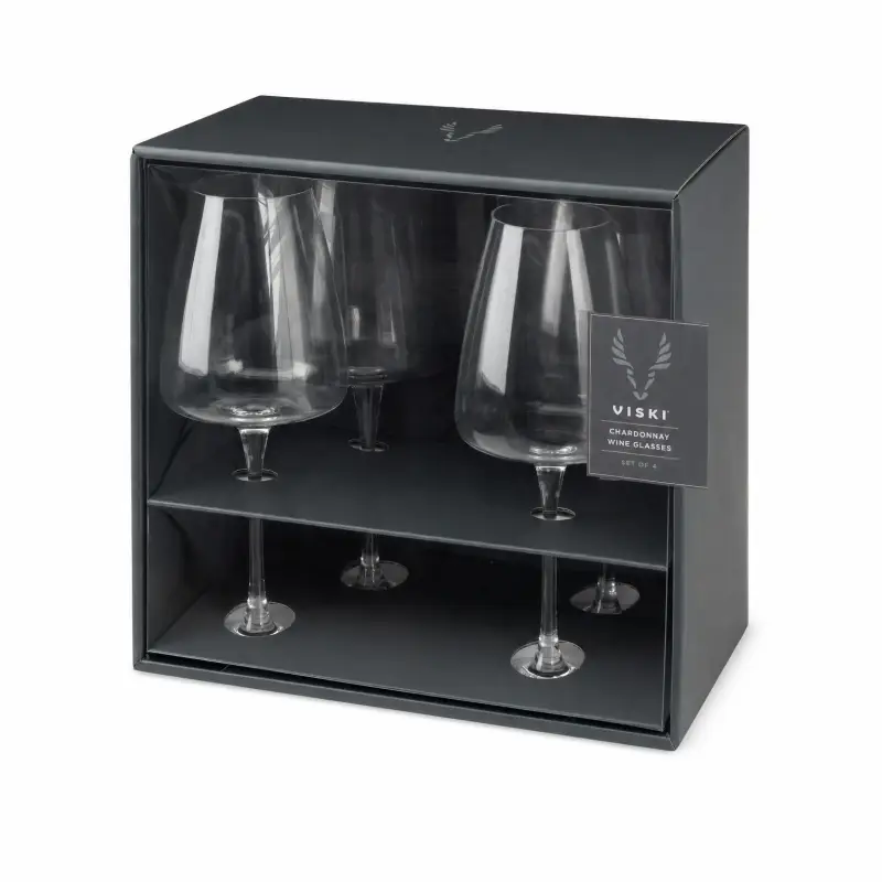 VISKI CHARD WINE GLASS 4PK