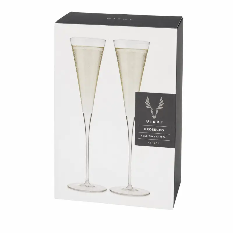 VISKI PROSECCO GLASS 2PK