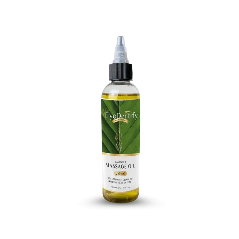 EyeDentify™ by J Early Natural Hemp Infused Massage Oil (Lavender)
