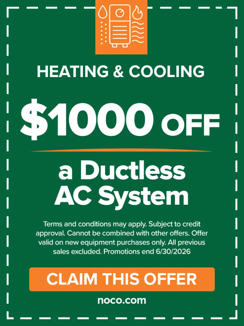 $1,000 off ductless system coupon