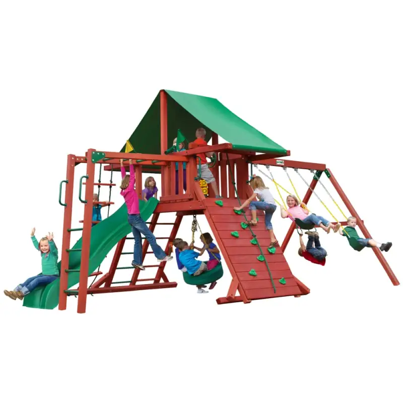 Sun Valley I by Gorilla Playsets swing set installation image