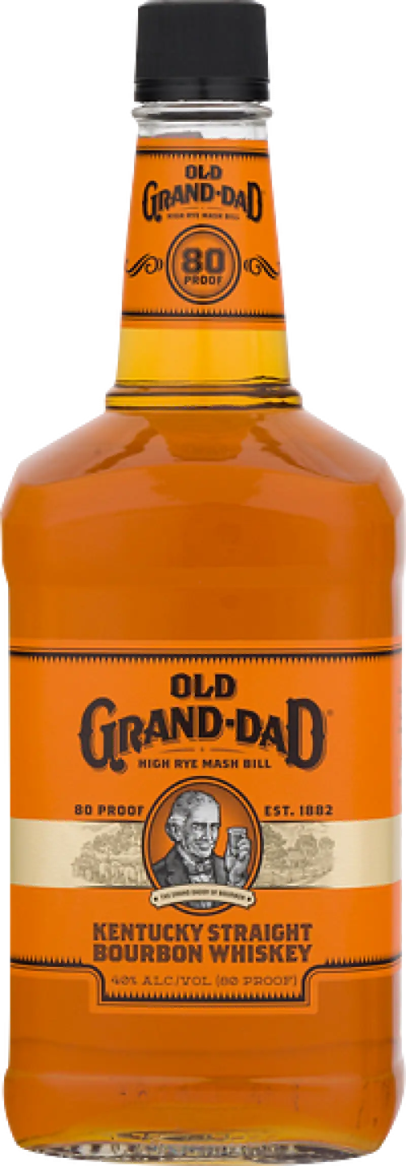 Old Grand-Dad 80 Proof Kentucky Straight Bourbon Whiskey 1.75L