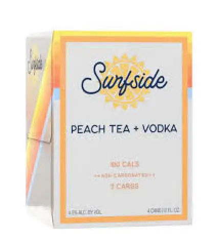 Surfside Peach Tea Vodka 4Pk 12oz Cans