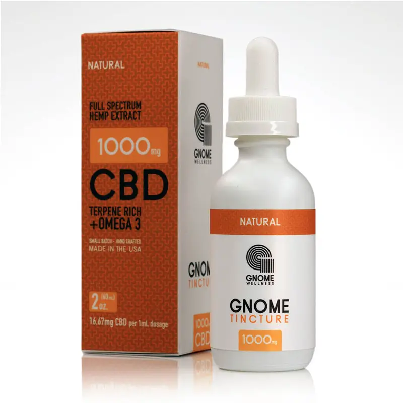 Tincture Full Spectrum Hemp Extract 1000mg 2oz Natural Flavor (16.67mg per 1mL 1 dropper)