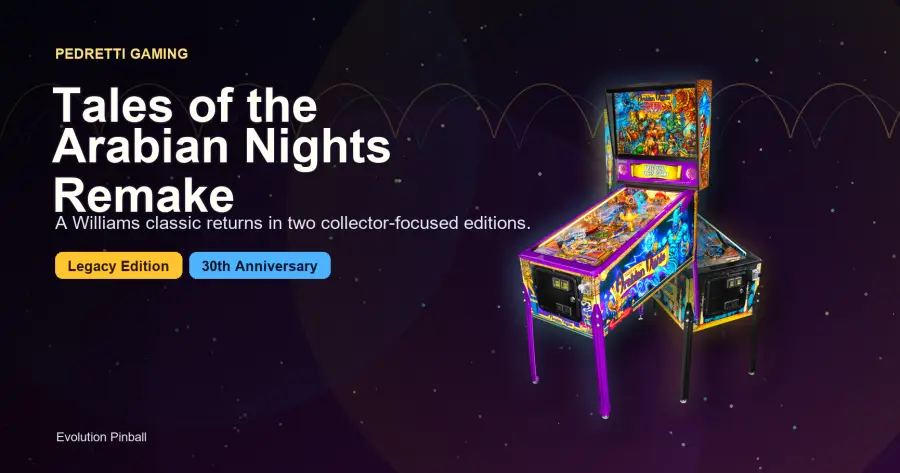 Pedretti Tales of the Arabian Nights Remake pinball machine