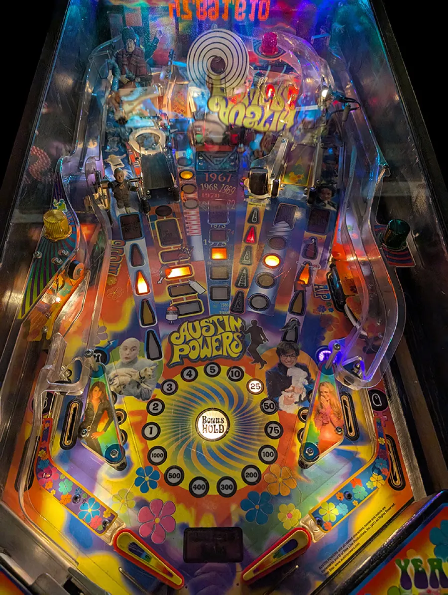 Austin Powers playfield artwork preview