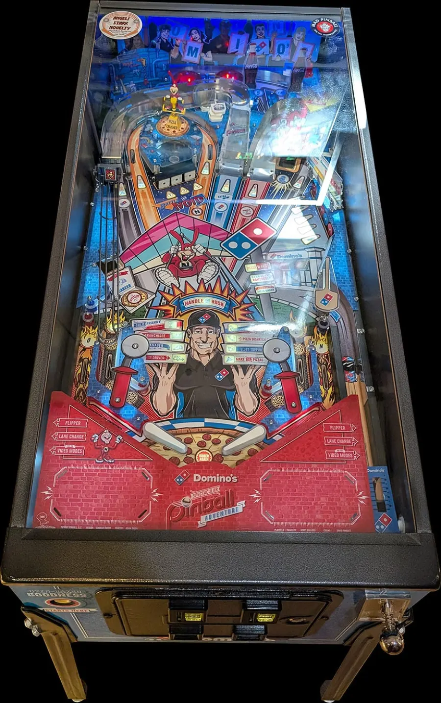Domino's Spectacular Pinball Adventure playfield artwork preview