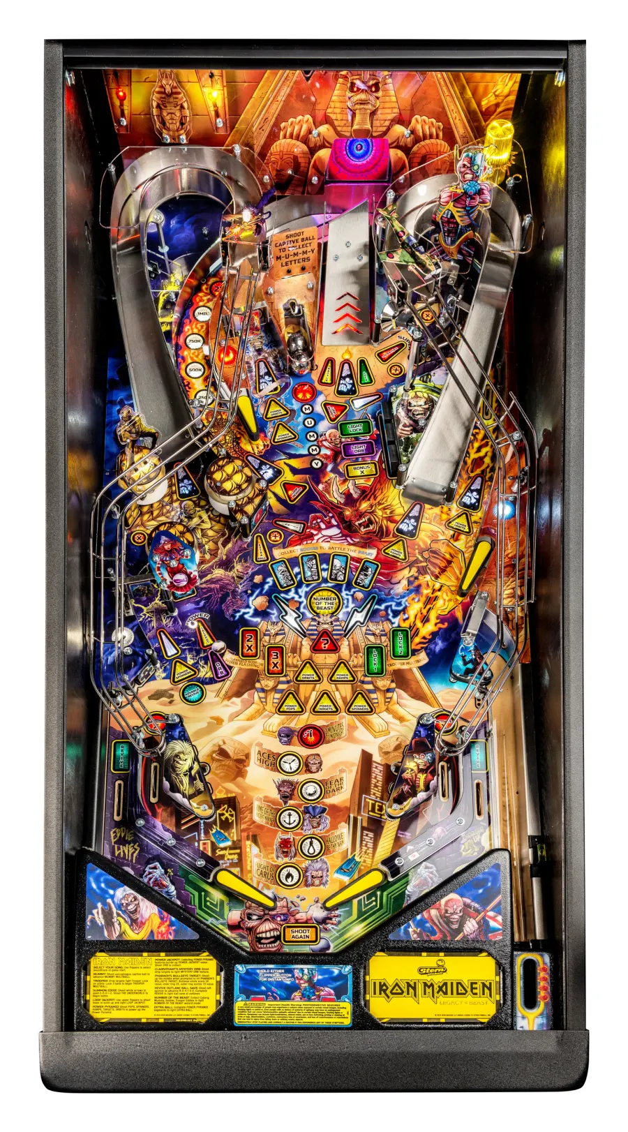 Iron Maiden: Legacy of the Beast playfield artwork preview
