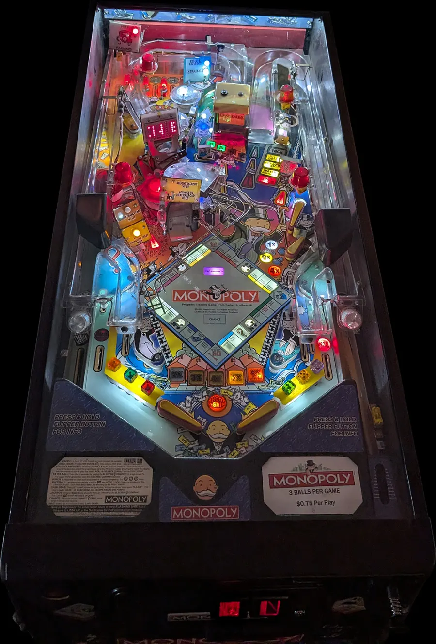Monopoly playfield artwork preview