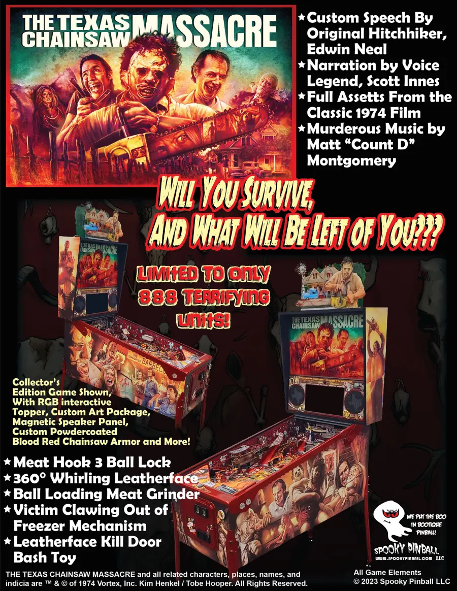 Texas Chainsaw Massacre playfield artwork preview