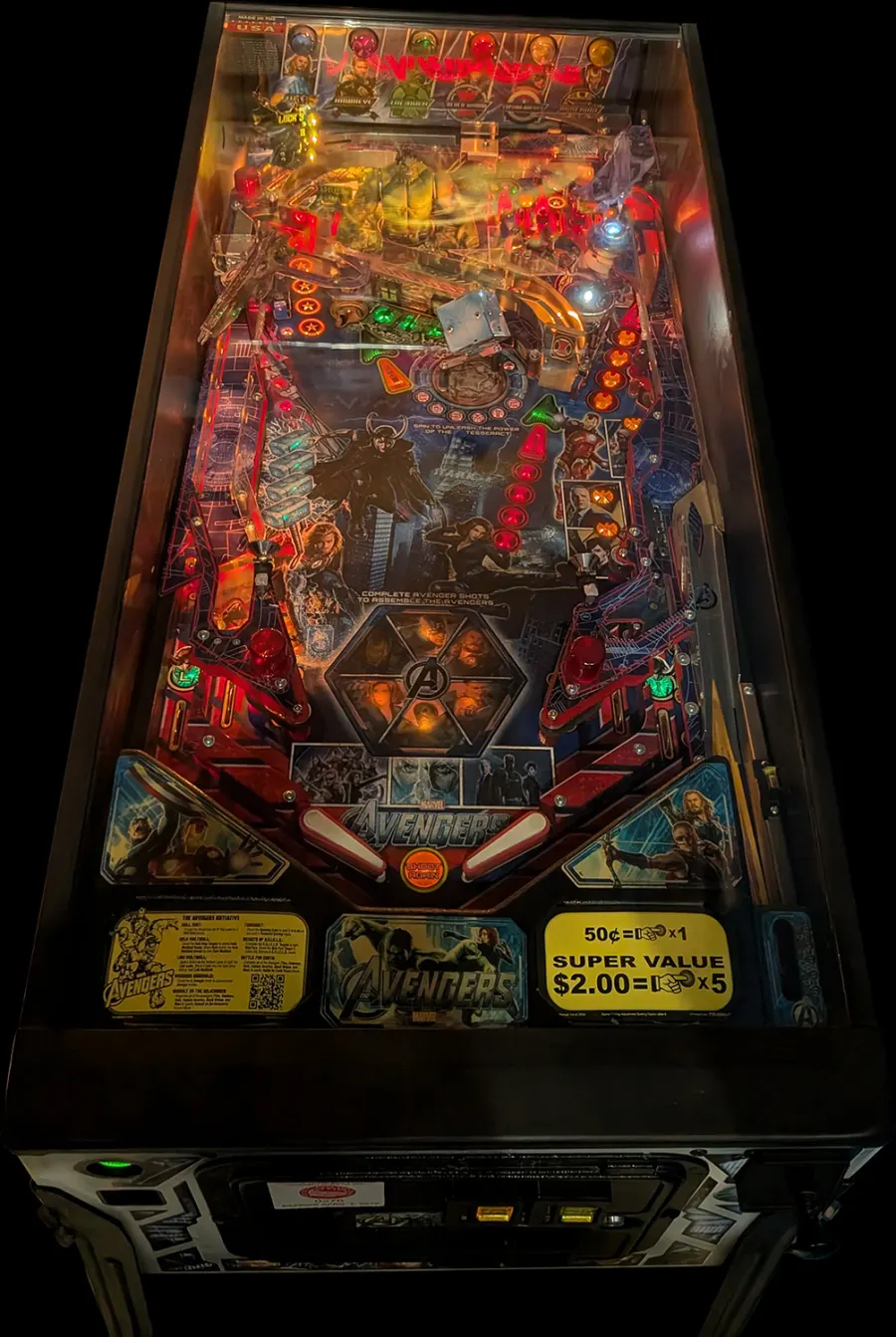 The Avengers playfield artwork preview