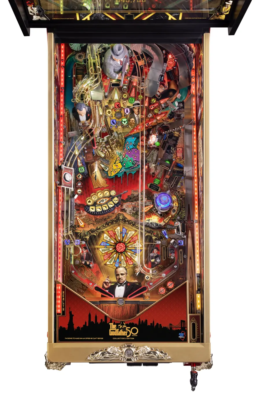 The Godfather 50th Anniversary playfield artwork preview