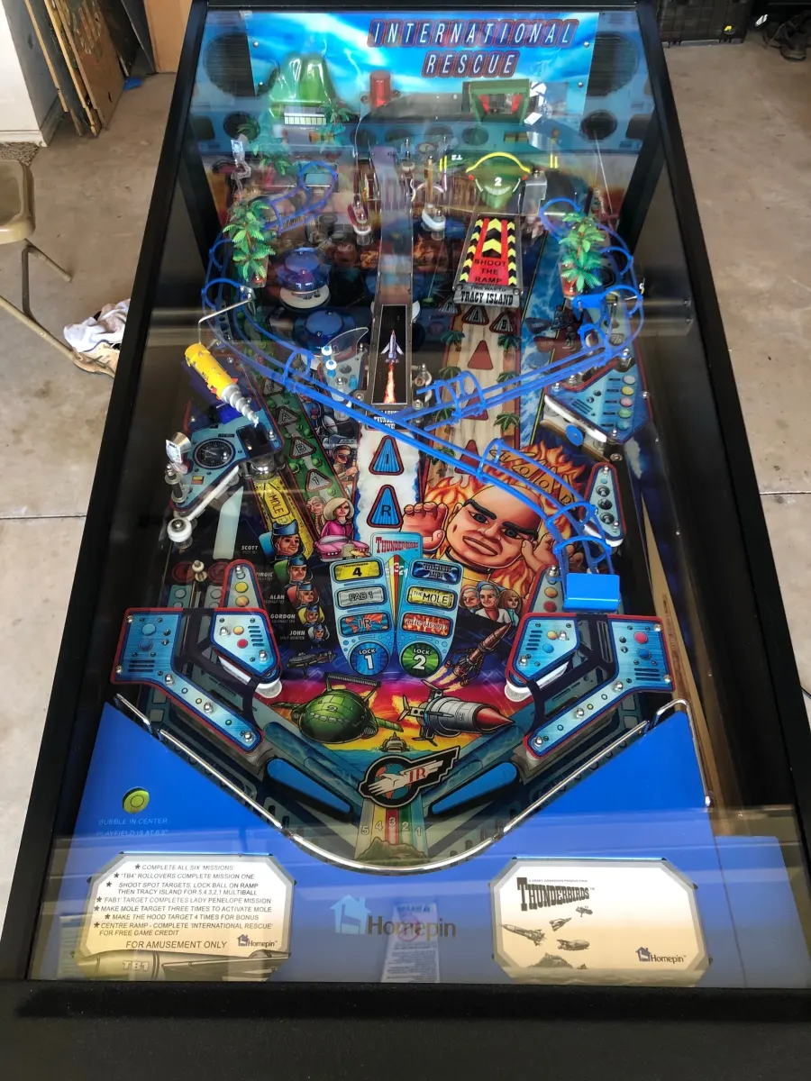 Thunderbirds Pinball playfield artwork preview