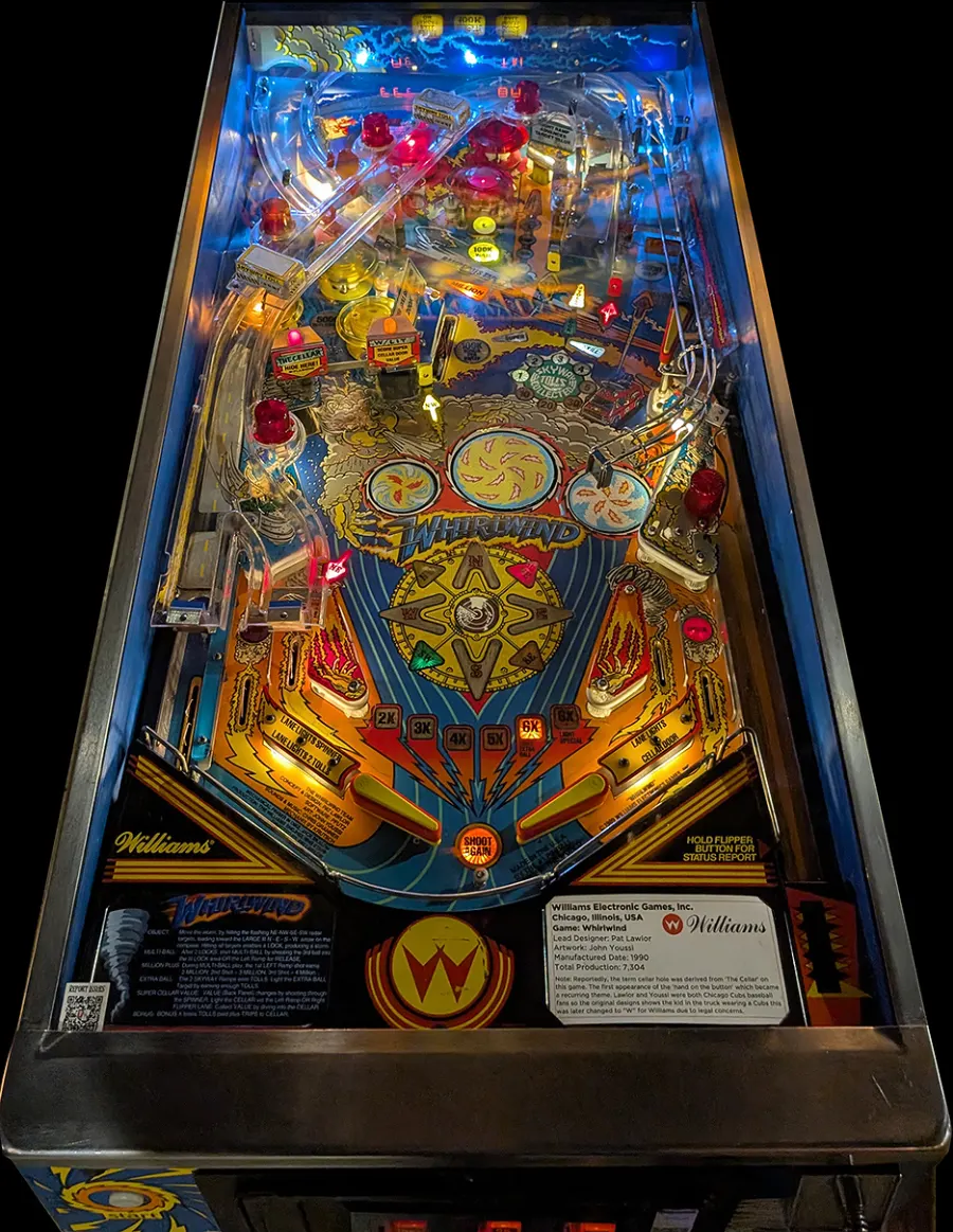 Whirlwind Total Chaos Pinball Kit playfield artwork preview